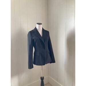 CeCi Black Pinstripe Blazer, Size S